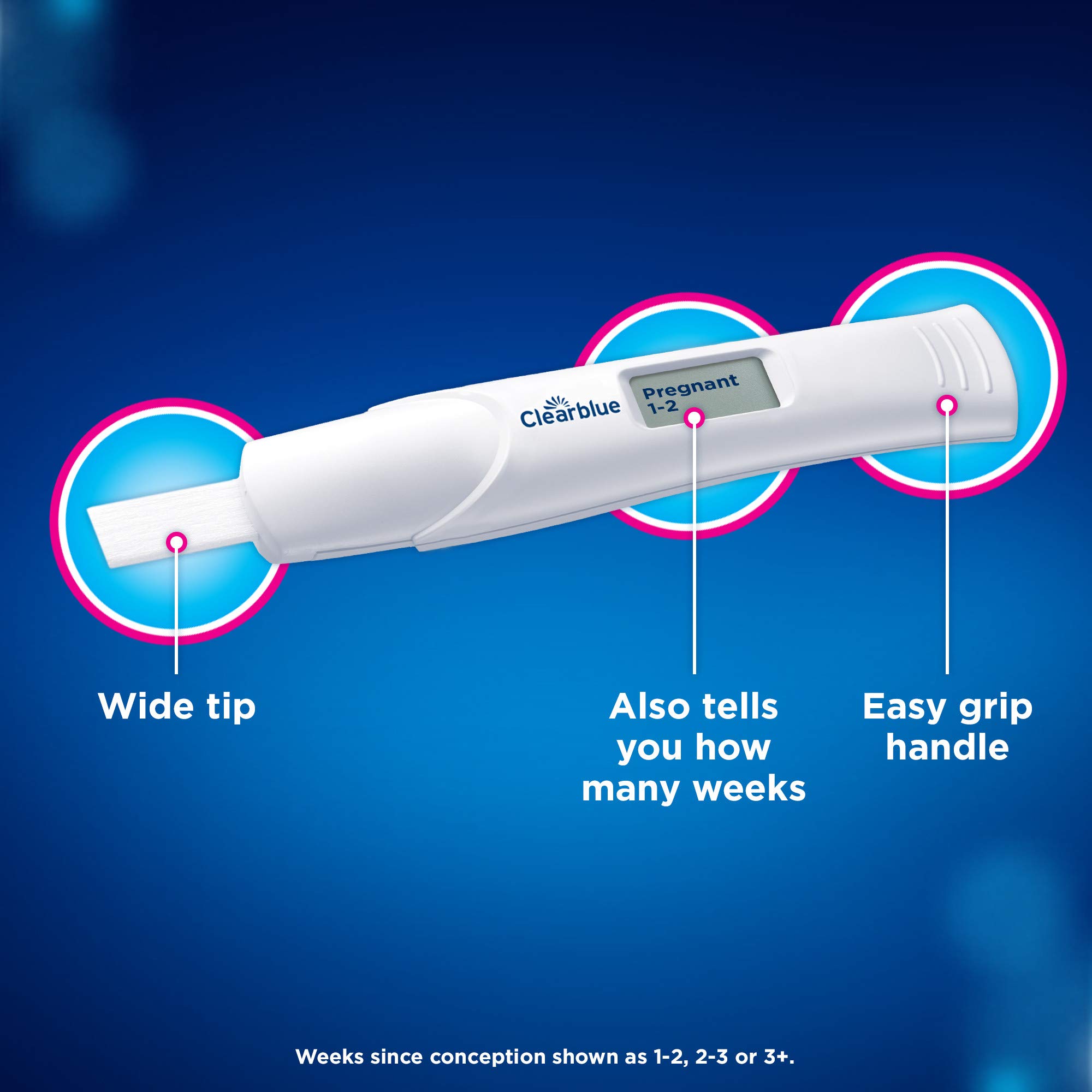 Clearblue Pregnancy Test Digital With Weeks Indicator The Only Test Clearblue Pregnancy Test Digital With Weeks Indicator The Only Test
