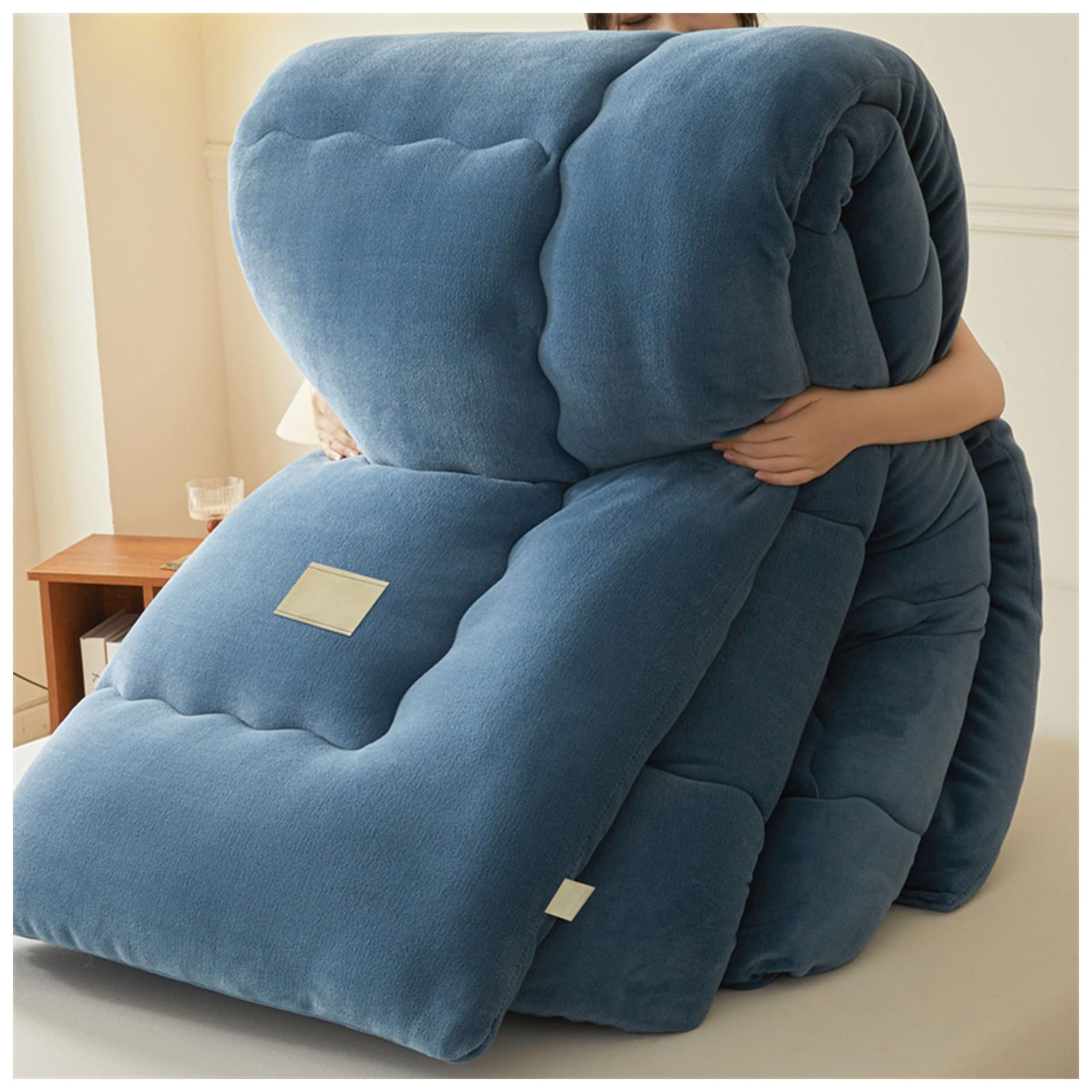 Luxueuse couette en peluche 2 personnes ZTGL édredon velours épais 5kg