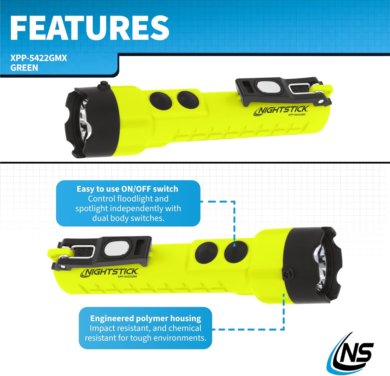 Nightstick XPP-5422GMX Dual-Light Mode