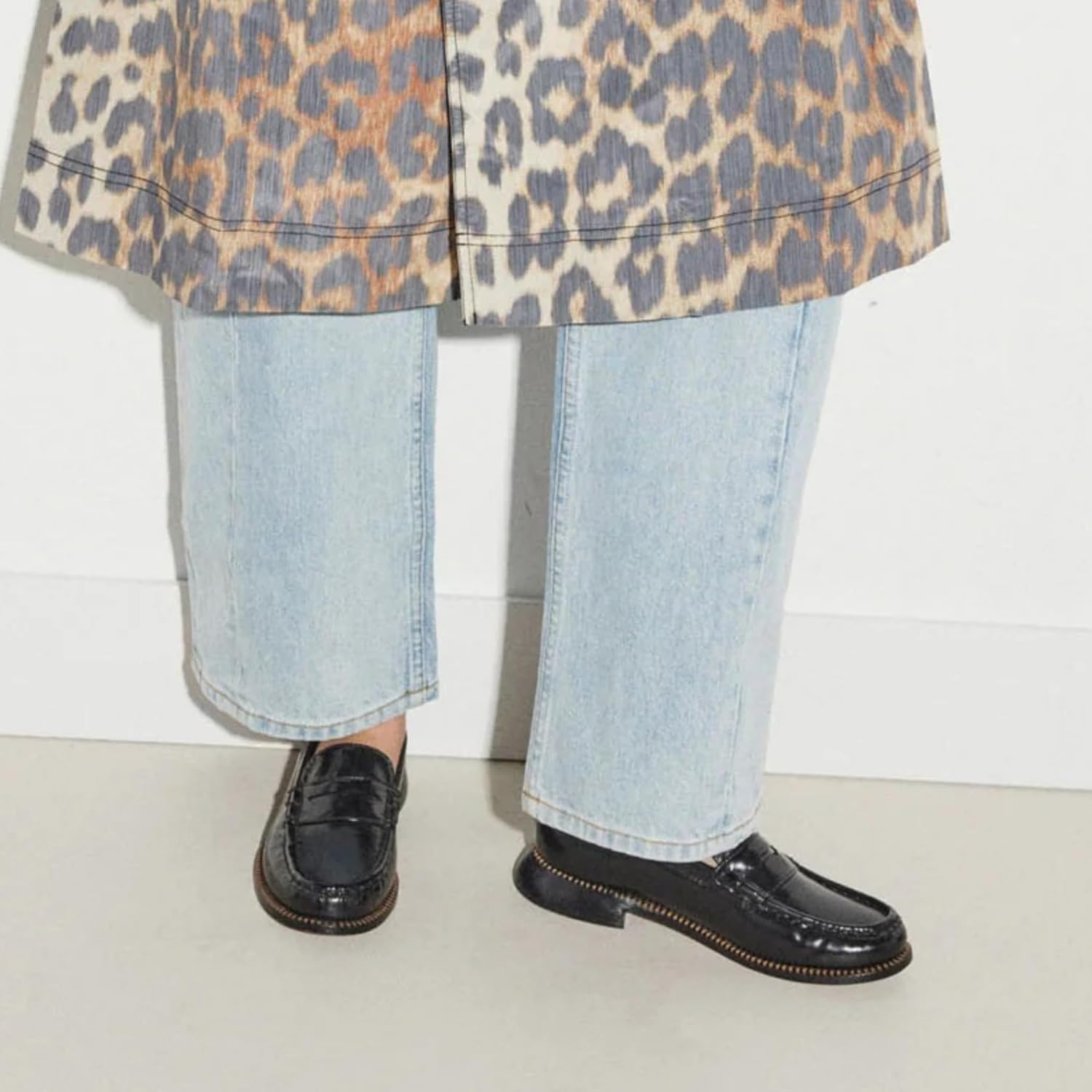 Penny Loafers for Women Comfortable Slip On Classic Loafers Round Closed Toe Fall Flats Dressy Casual Work - Image 2