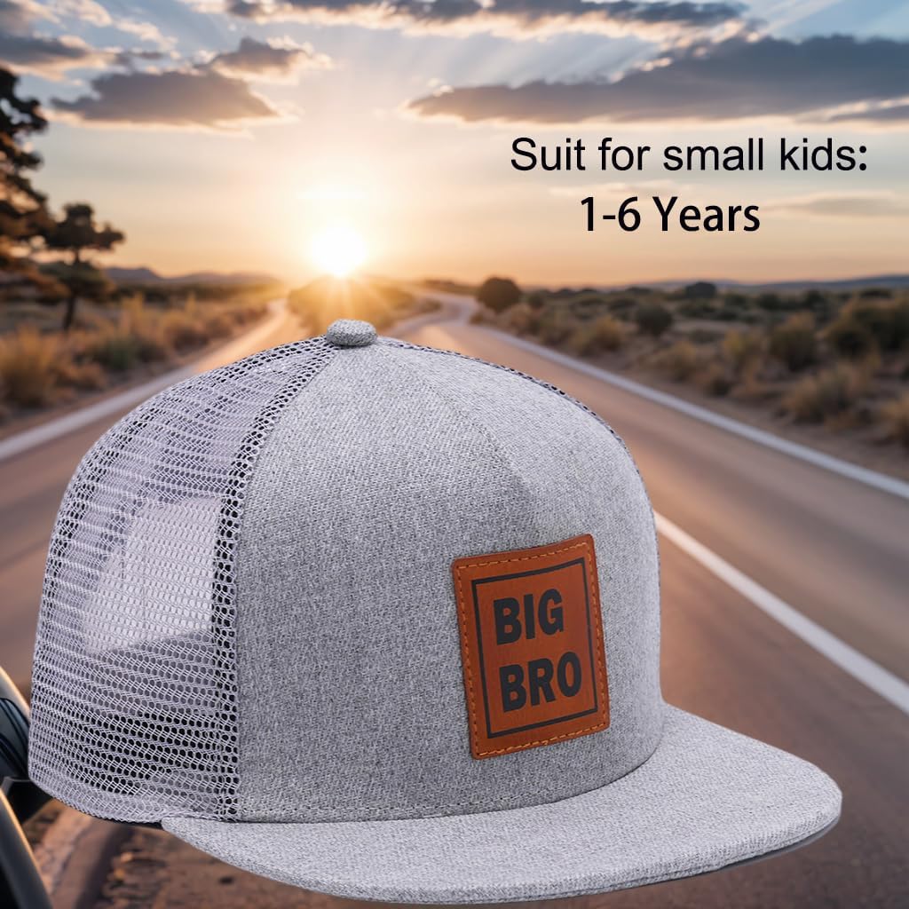 Cute Big Bro Snapback Hat New Baby Pregnancy Announcement Gift for Son Boy Birthday Great Matching Dad Mom Sister Hat image 2