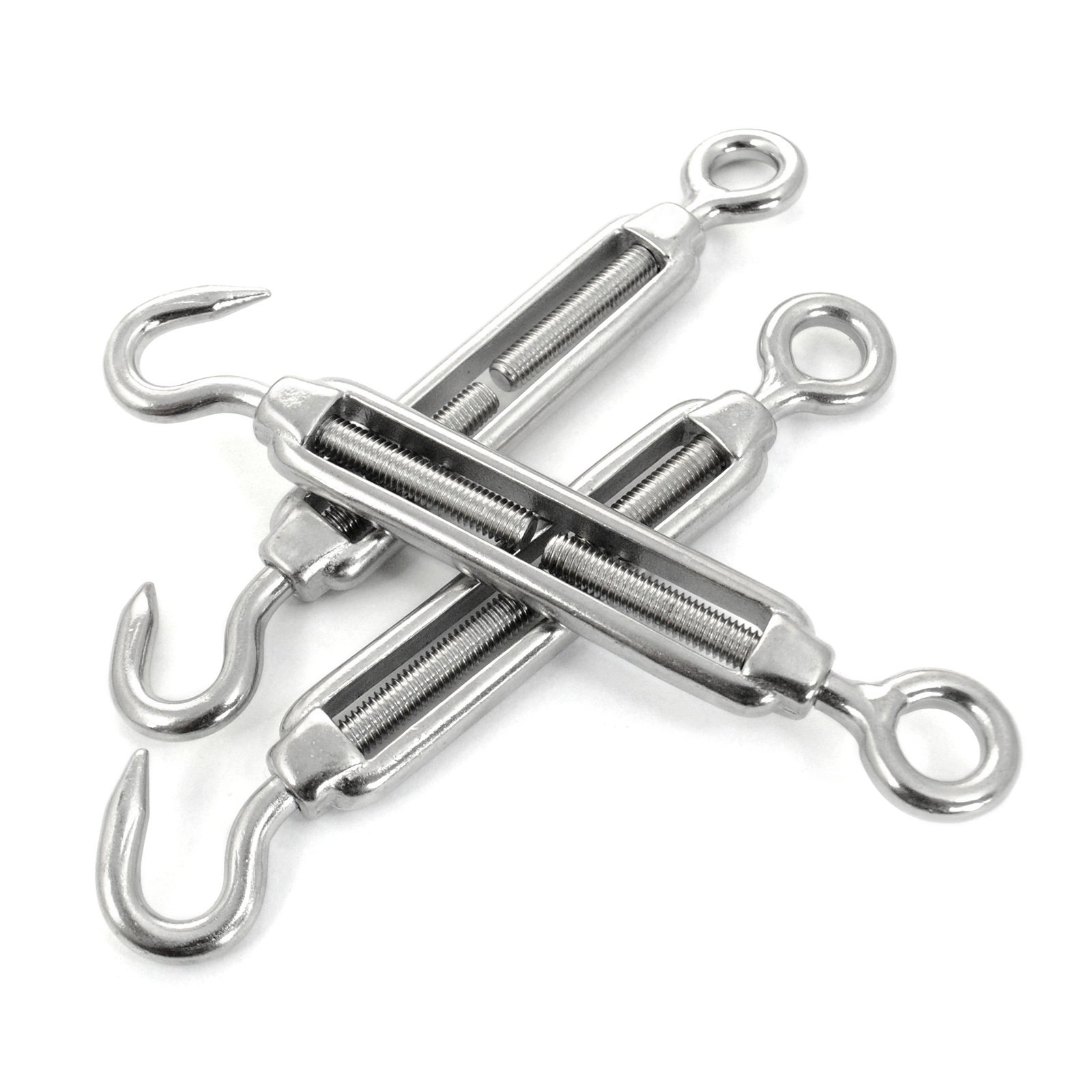 10 pc/s acero inoxidable V4A tensor M10 tensor de la cuerda tornillo gancho - ojo