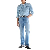 Wrangler Cintura da uomo Western Stitch, Dunkelbraun
