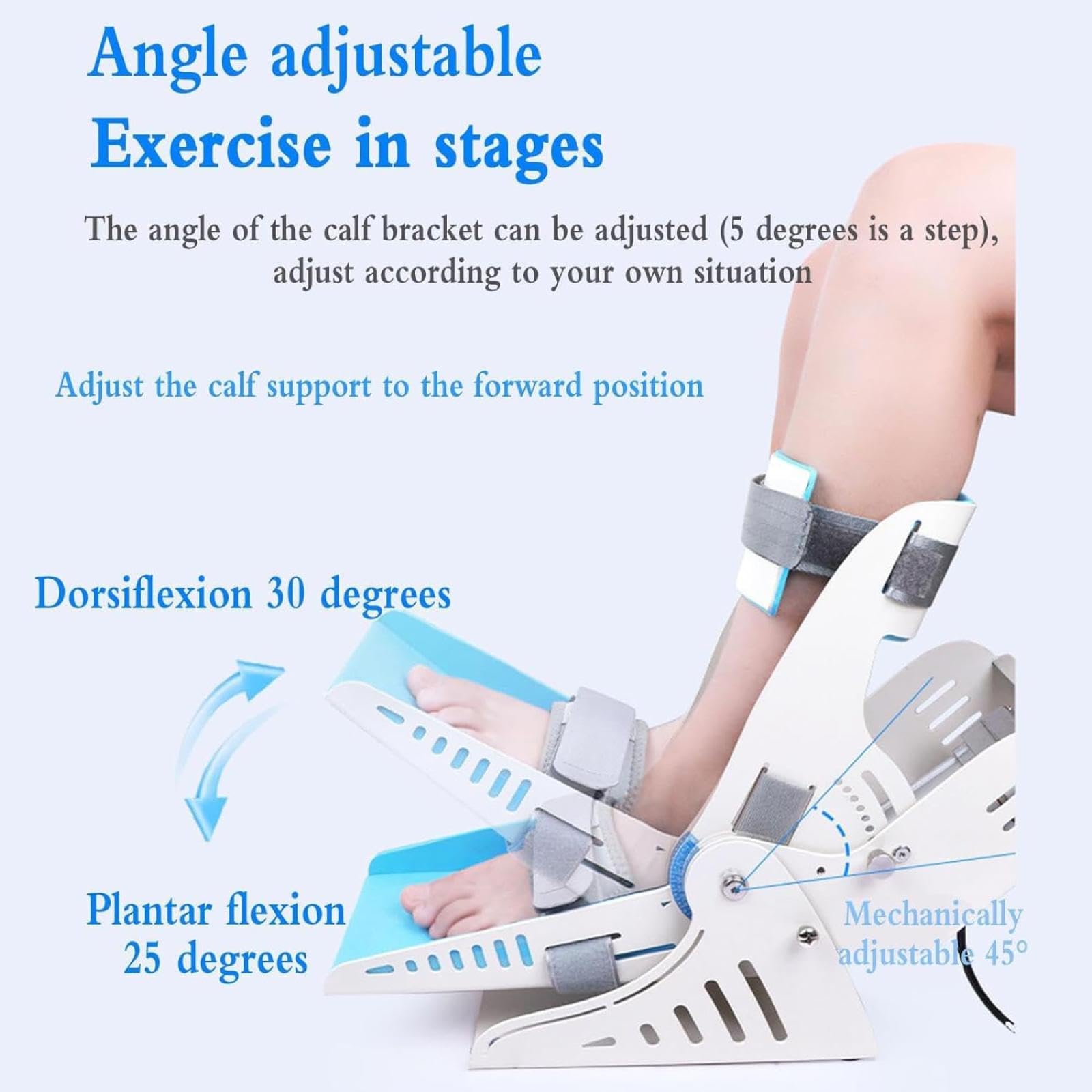 IMOSEI Ankle Foot Orthosis with Remote Control, Electric Ankle Rehabilitation Trainer, Dorsiflexion & Flexion Training, Can Sit or Lie Down, Full Angle Exercise, for Stroke, Hemiplegic