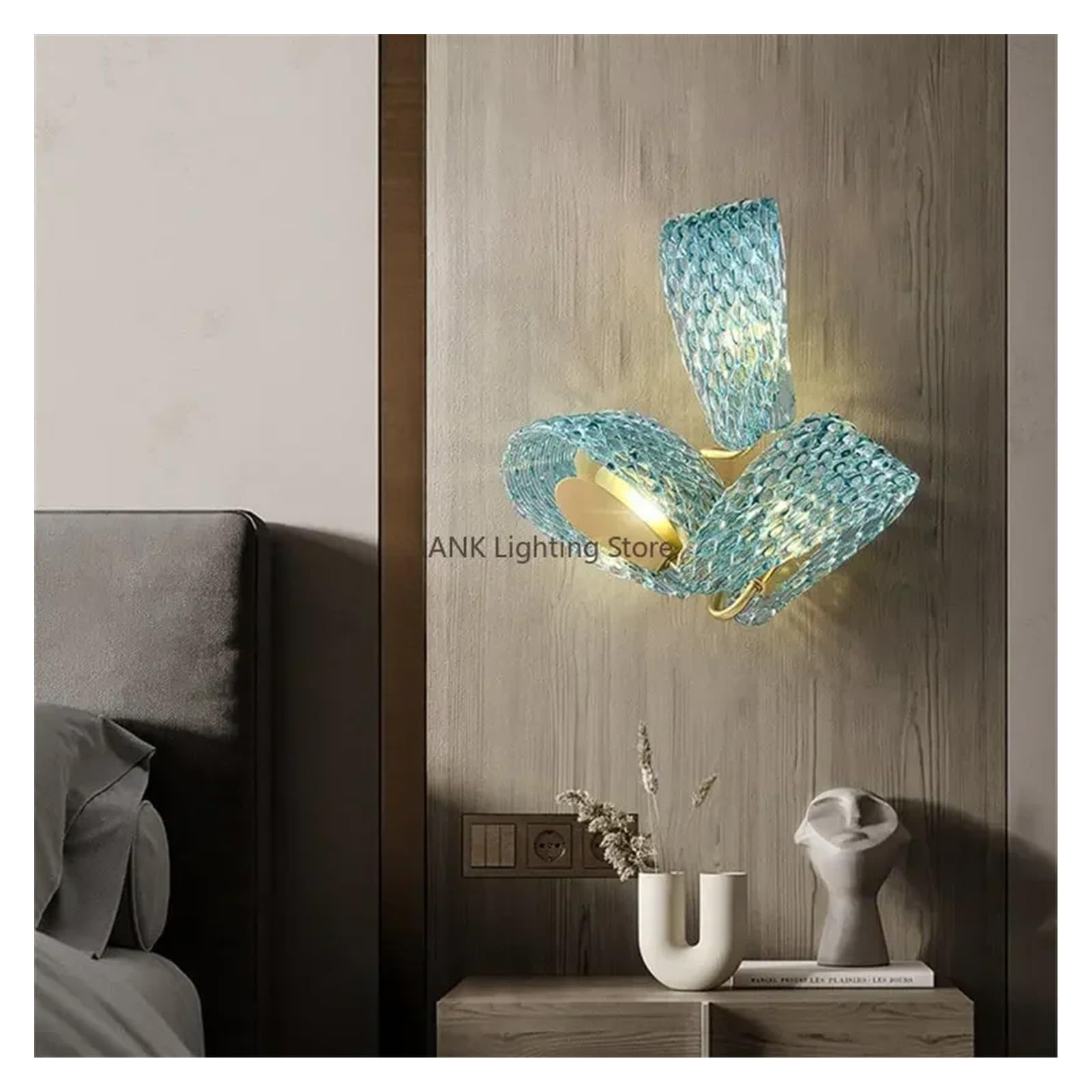 Lustre en verre de luxe LED éclairage intérieur villa