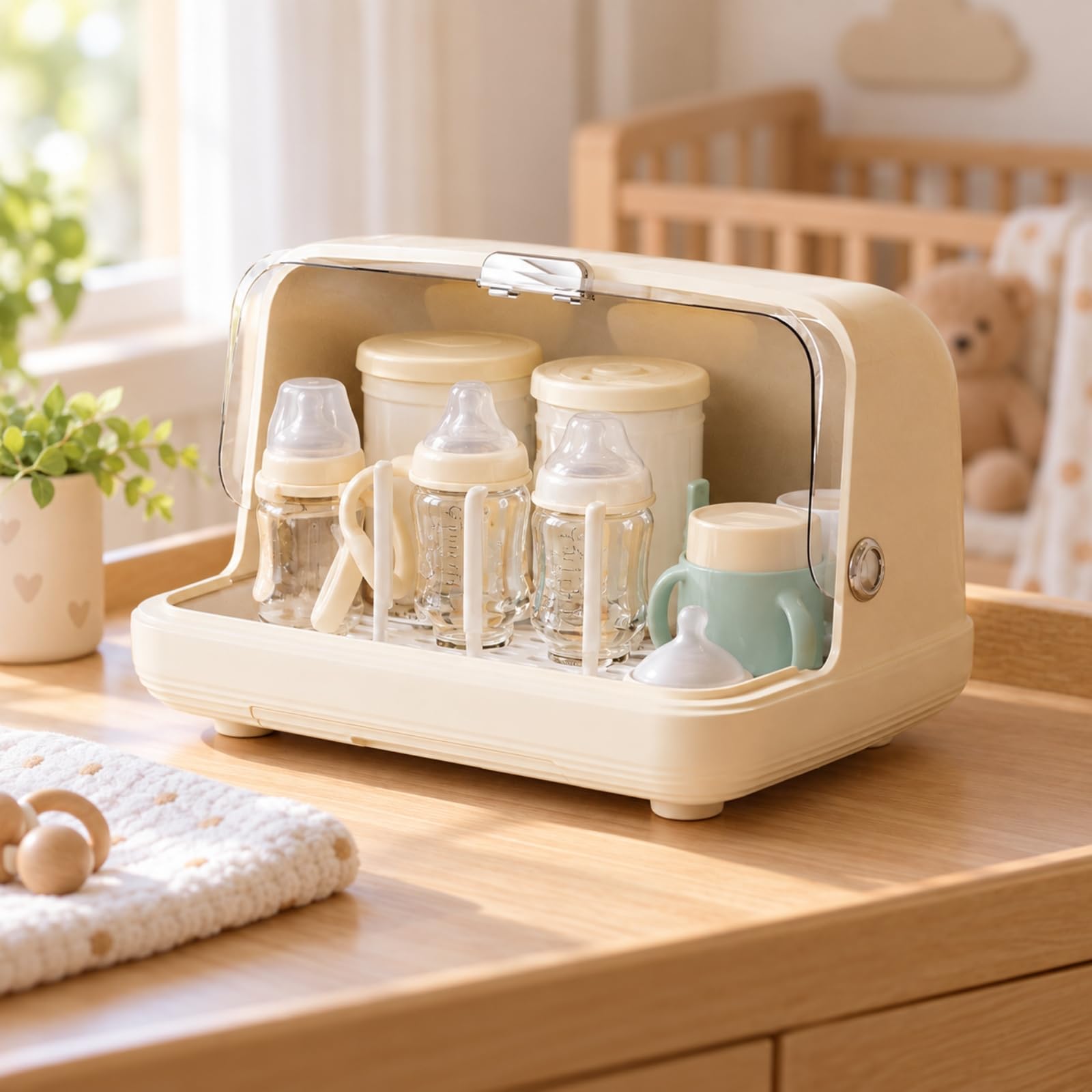 Ronyme Boîte Rangement pr Bibero Vaisselle Organiseur Vaisselle Bébé Égoir Alimentaire Sèche-Récient, S