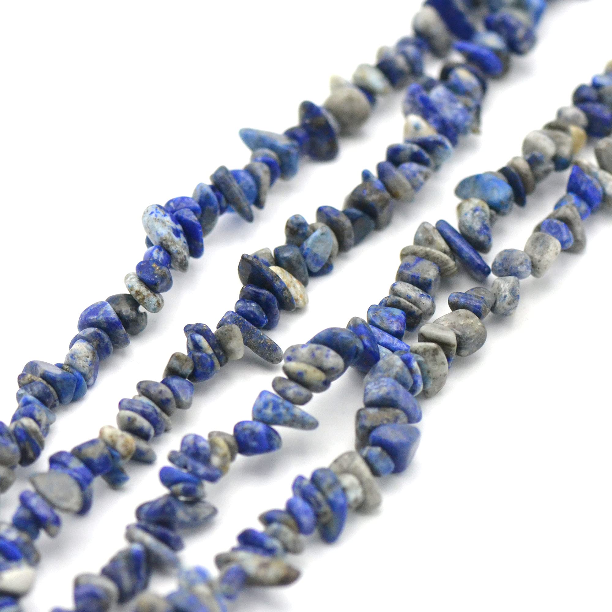 82 cm strand of beads, 250 beads, natural stone beads "baroque chips" ideal for all craft jewellery creations, Natural Stones/Loose Beads Length of strand: 82 cm Number of beads: +/- 250 beads - Image 2