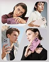 Vista 287 de TOCOL Funda magnética 3 en 1 para iPhone 15 Pro, mejorada [protección completa de cámara] con 2 protectores de pantalla, compatible con MagSafe, Gris