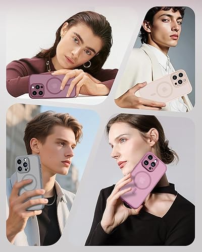 Miniatura 287 de TOCOL Funda magnética 3 en 1 para iPhone 15 Pro, mejorada [protección completa de cámara] con 2 protectores de pantalla, compatible con MagSafe, Gris