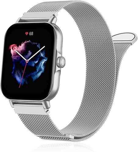 Miniatura 1 de Sunnyson Milanese Metal Bands Compatible with Amazfit GTSGTS2GTS 2eGTS 2 MiniGTS 3GTS 4GTS 4 MiniAmazfit GTR 42 mm,20mm Watch Band Stainless Steel