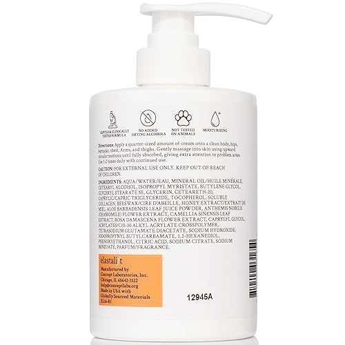 Vista 20 de Elastalift Loción corporal hidratante de ácido hialurónico Crema corporal y loción facial antienvejecimiento para el cuidado de la piel que