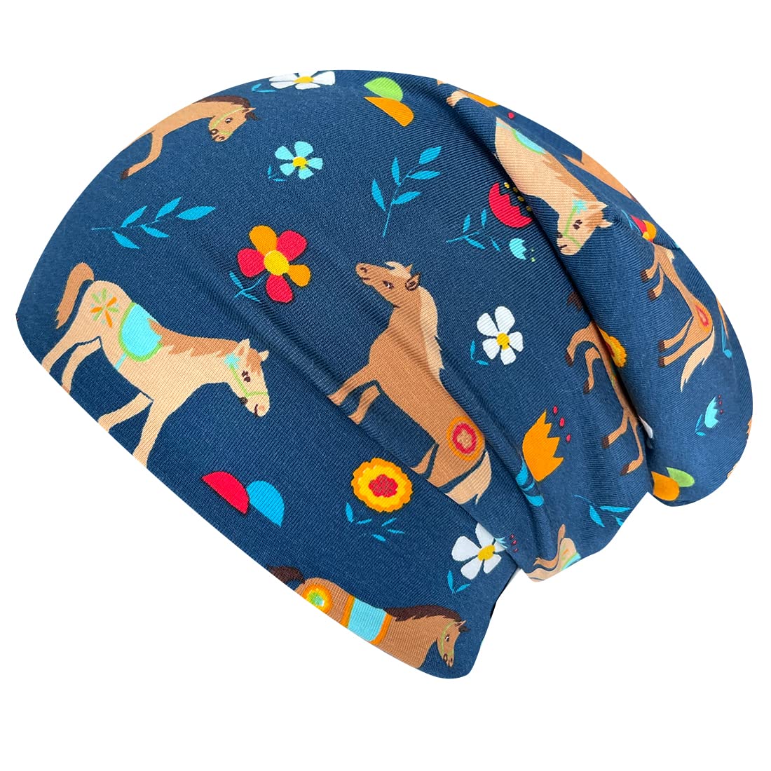 Wollhuhn 20150810 - Berretto Lungo Reversibile, Per Tutte Le