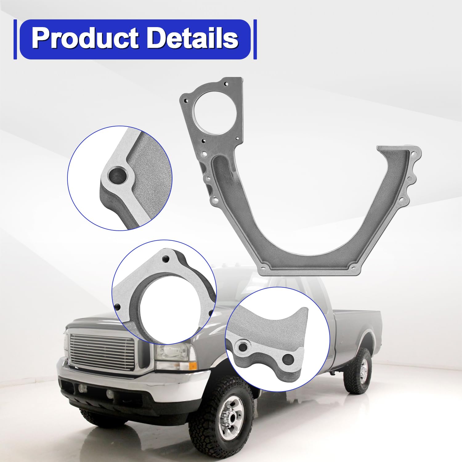 1818265C1 Engine Transmission Adapter Spacer Plate Compatible with Ford F250 F350 F450 7.3L 1994-2003 E4OD 4R100 ZF5 Replace 194398 1818265C1-B 1818265C1-C