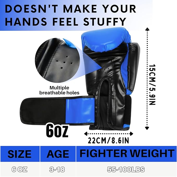 Guantes de Boxeo para Niños Set de Entrenamiento con Protect miniatura 2