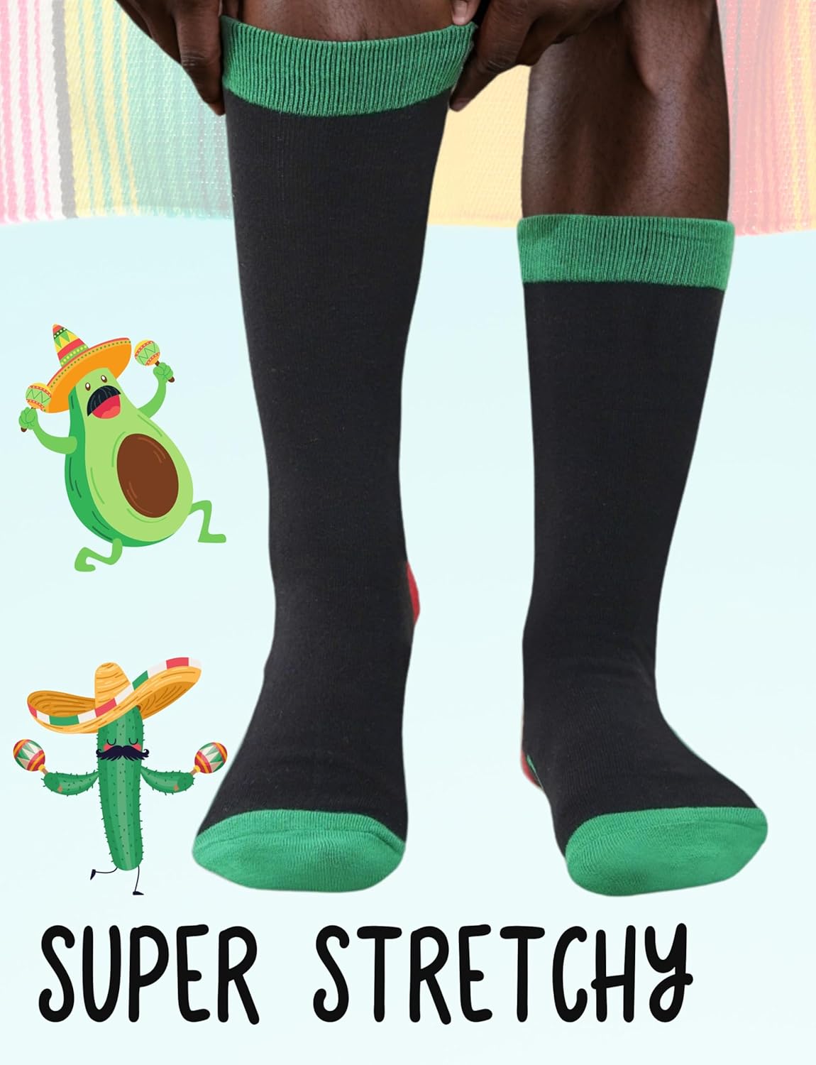 InnoBeta Mexican Dad Gifts Socks, Funny Mexico Gift for Men for Father's Day, Christmas - Image 2