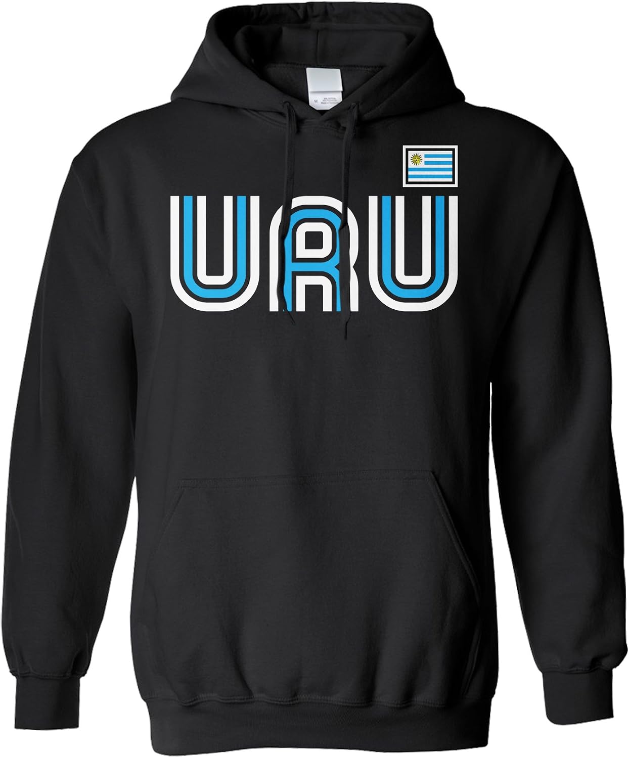 Threadrock Uruguay Athletic Retro Series Unisex Hoodie Sweatshirt