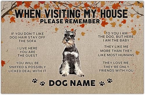 Miniatura 7 de Felpudo de Bloodhound When Visiting My House Please Remember - Tapetes personalizados para puerta, decoración al aire libre, entrada a casa, porche,