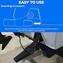 AUTOVIC Upgraded Transom Transducer Mount Bracket Bracket for Lowrance Tripleshot Transducer Replacement Mount Bracket Black gallery image
