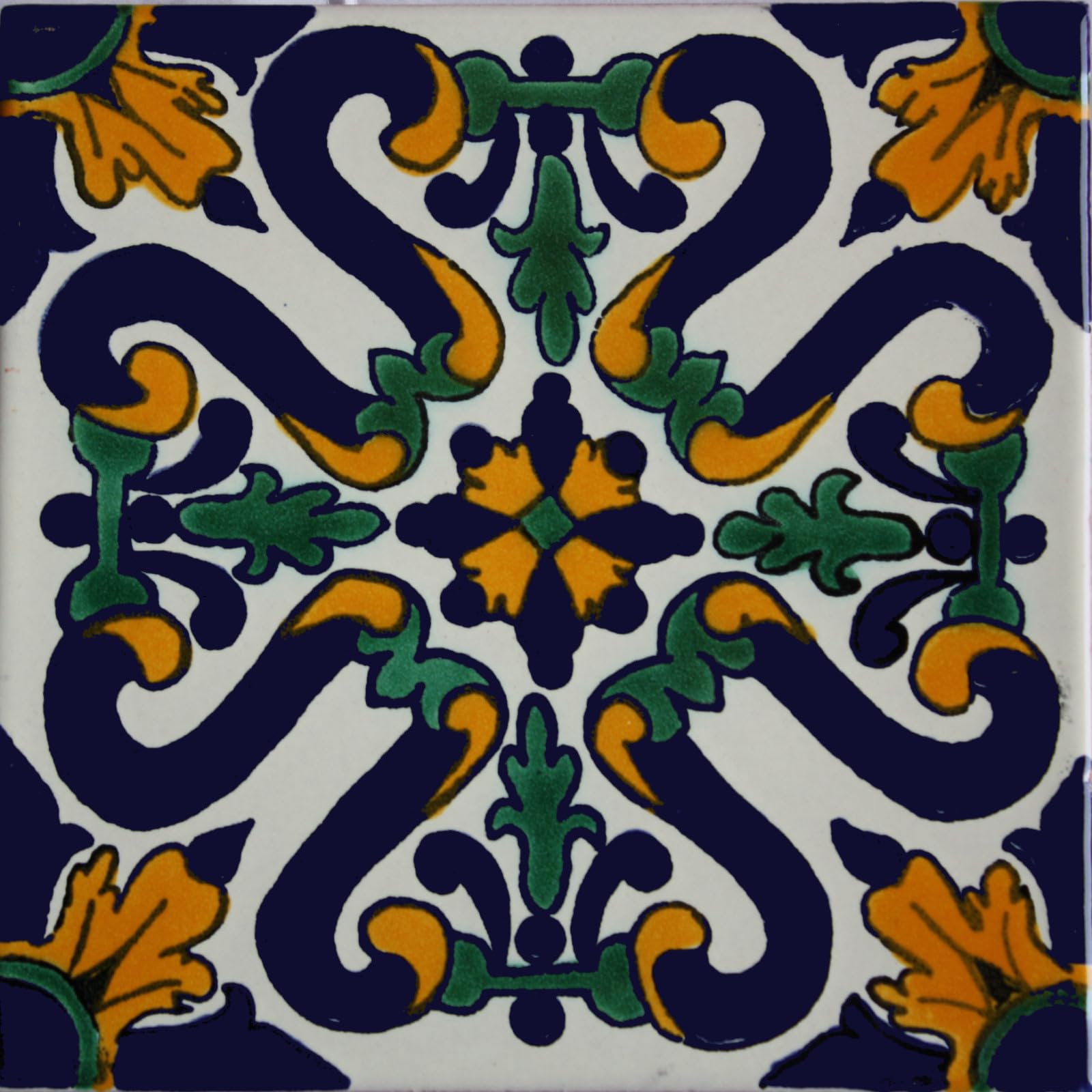Carreaux talavera mexicain argile 4.2x4.2 azulejos artisanaux muraux