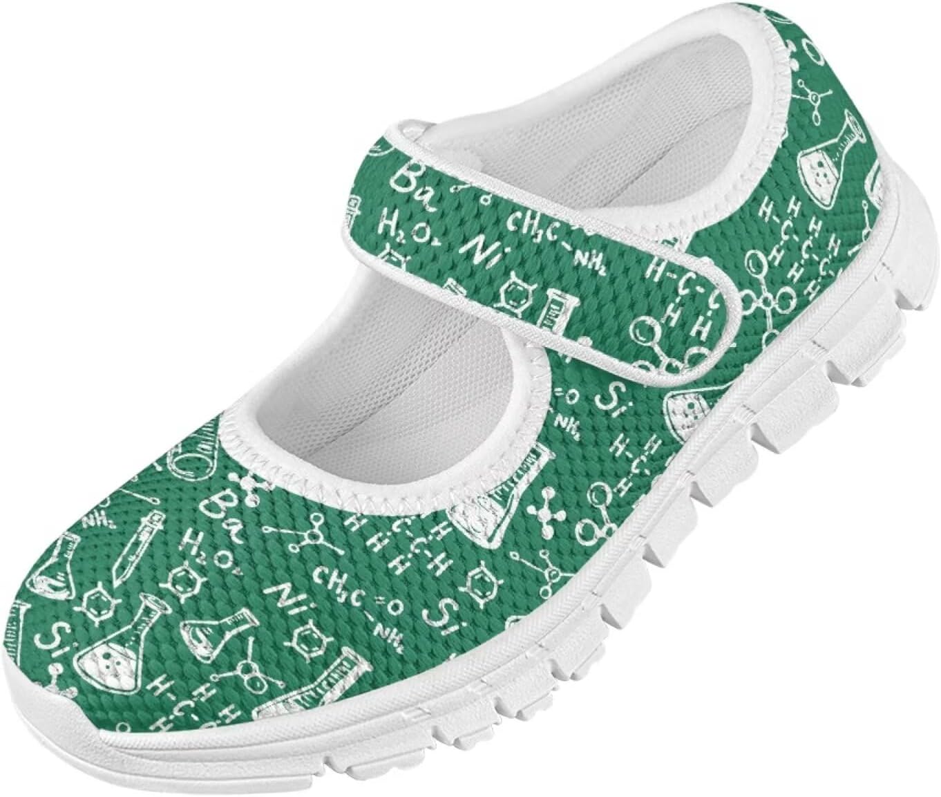 SYtrade Girls Tennis Shoes Back to School Mary Jane Flats White Sole