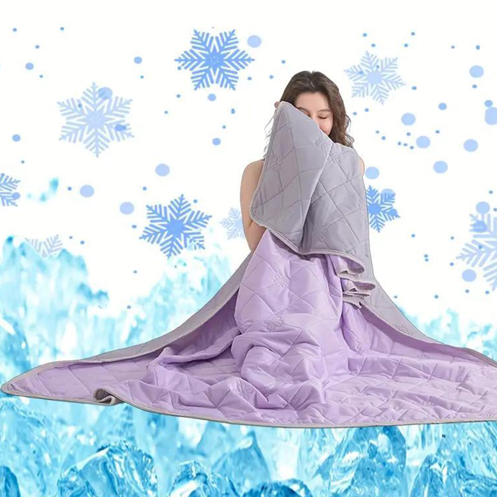 Coperte Rinfrescanti Per Chi Soffre Il Caldo Plaid Reversibile Trapunta Da | Morbida Coperta Rinfrescante Per Chi Ha Caldo , Campeggio, Viaggio, Casa, Bambini, Adulti, Sonno, Sudorazione Notturna