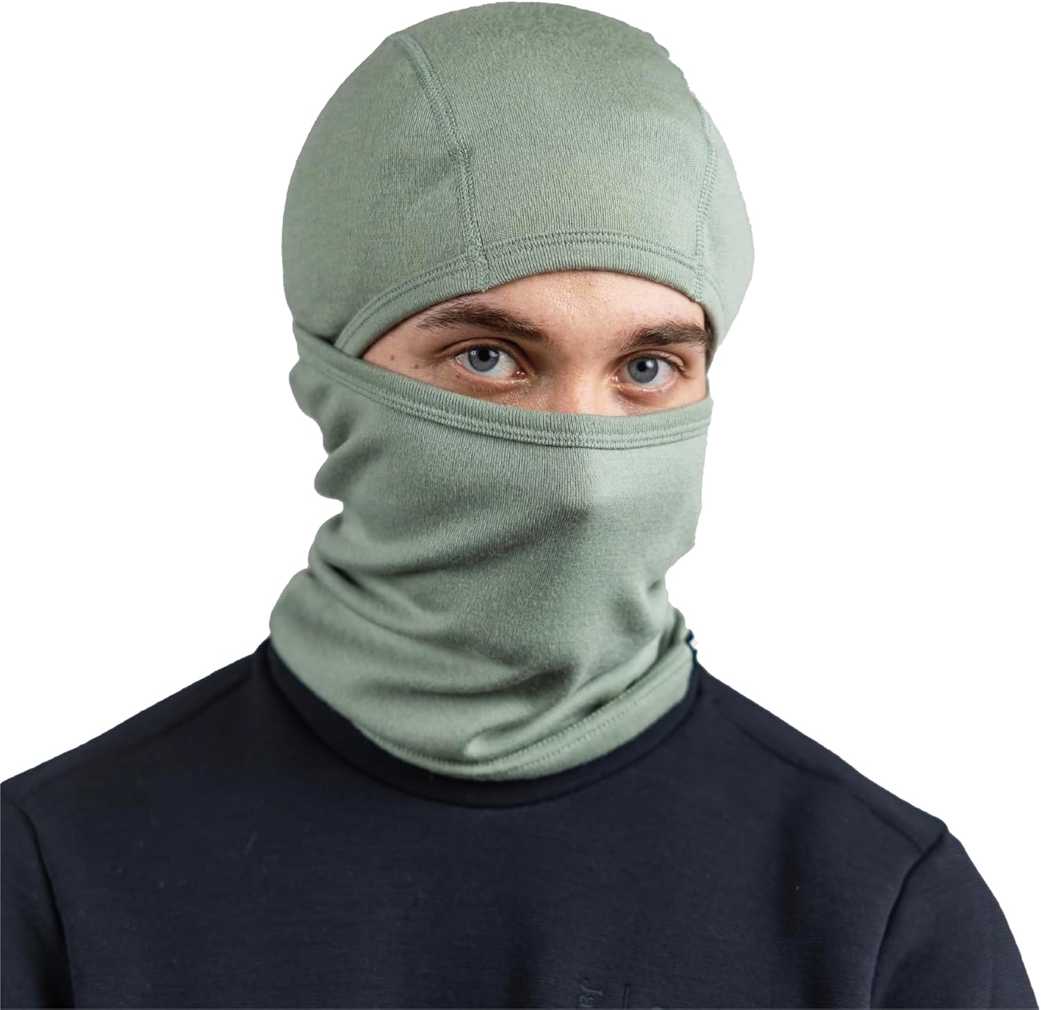 Janus Wool Kleveland Merino Balaclava - Lightweight Facemask - Hood for Men, Women & Teens - Snowboarding Ski Mask