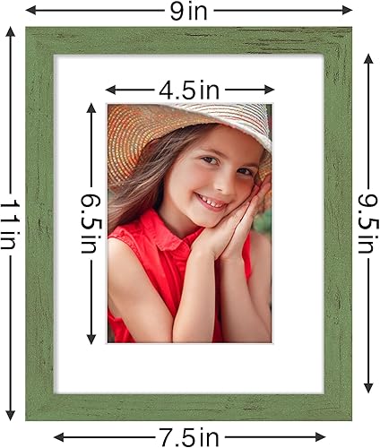 Vista 412 de Vittanly - Juego de 9 portarretratos, plexiglás resistente a rupturas, exhibe fotos de 12 x 12 pulgadas o, con paspartú, de 8 x 8 pulgadas, marcos