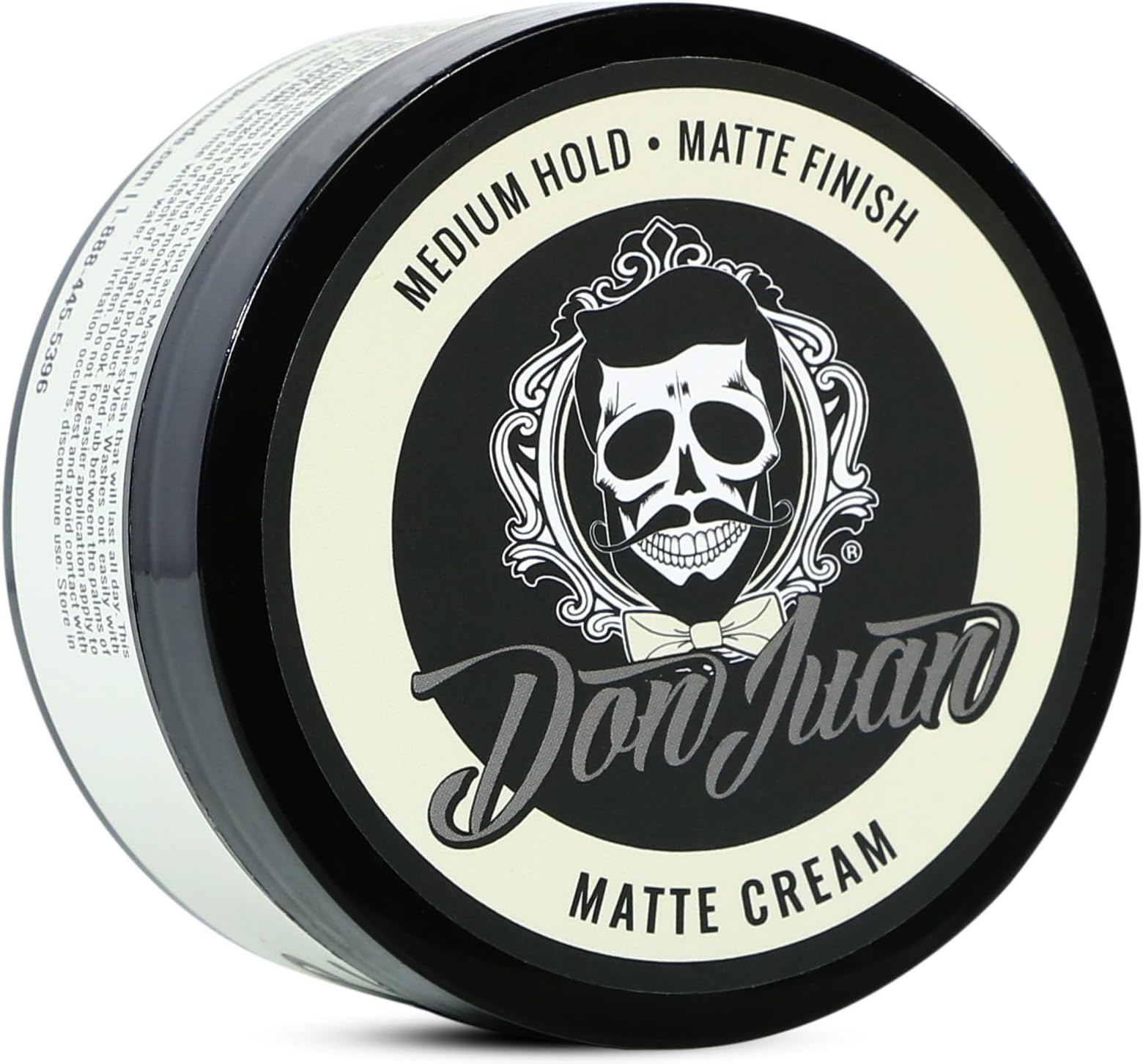 Don Juan Handcrafted Matte Cream Pomade 4oz - Medium Hold - Matte Finish - Water Based - Barbershop Scent
