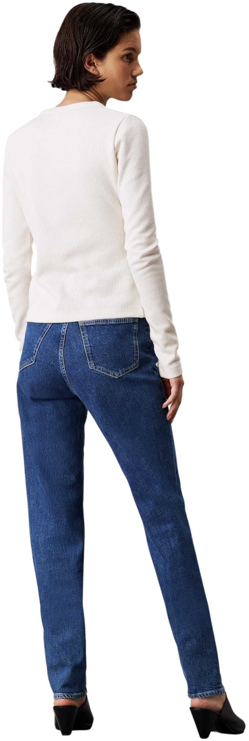 Calvin Klein - Mom Jean J20j224034, Conici Donna