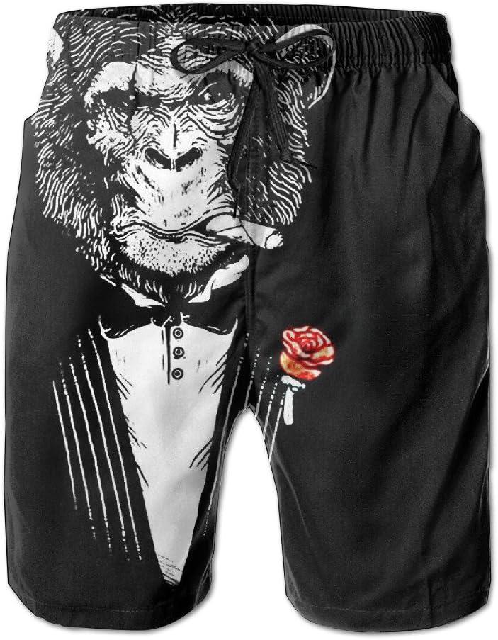 Black Monkeys Ape Wear Suits Newest Men's Swim Trunks Quick Dry Board Shorts Unique Beach Choice