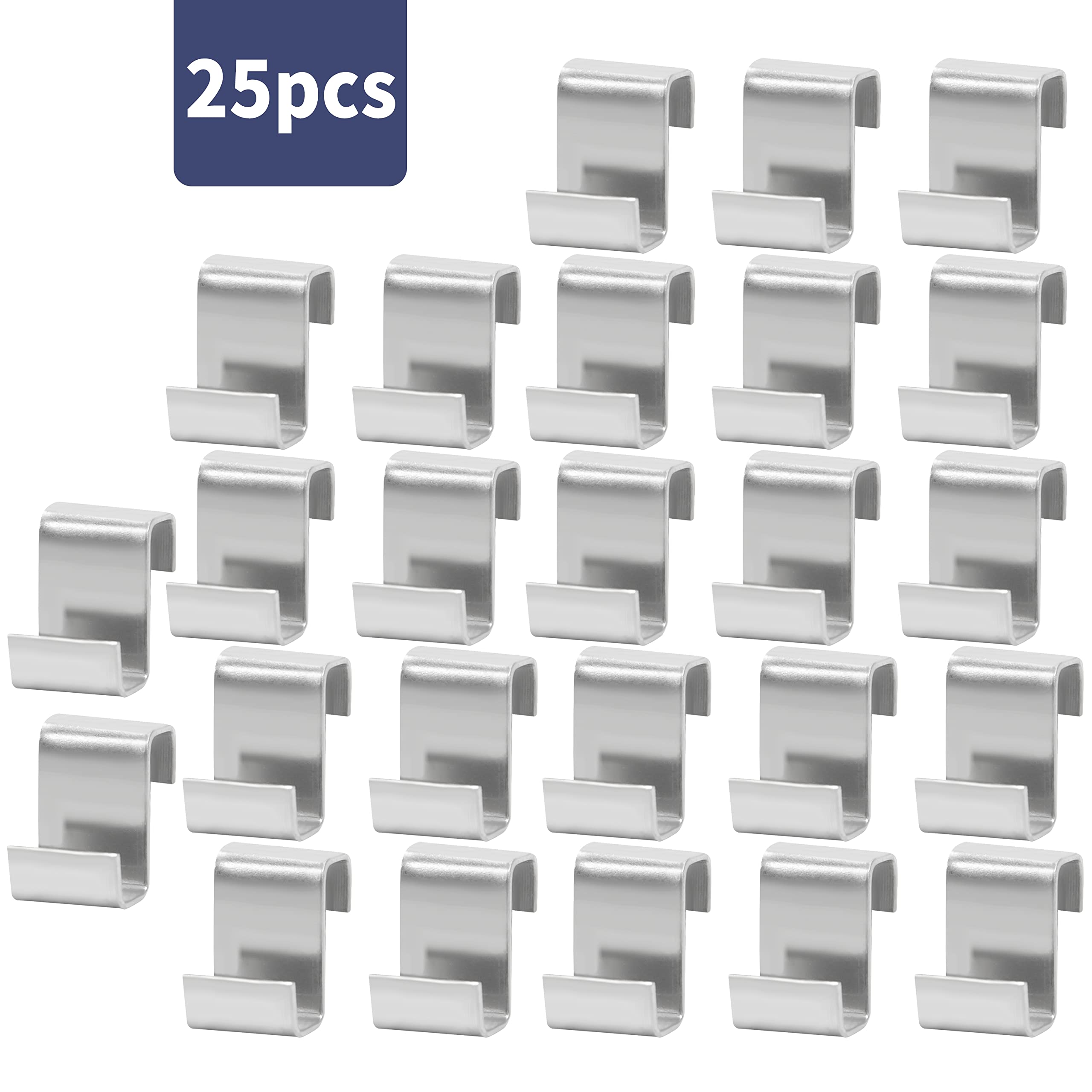 SLTAXAR Lot 100 Clips De Vitrage Serre Acier Inoxydable - Type W Et Z Pour Chevauchement Vitre Serre