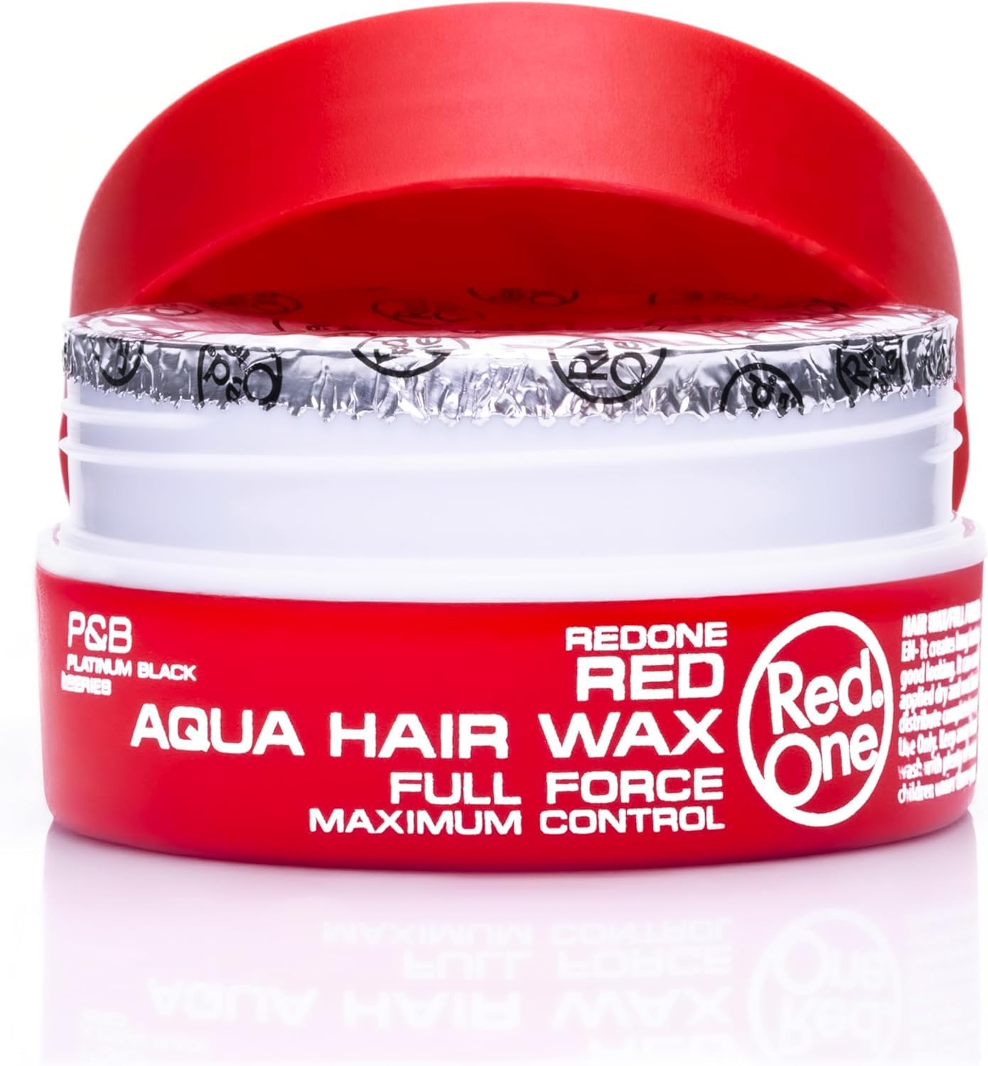 RedOne Aqua Hair Wax Rojo + Argan Matte Hair Wax 150ml – Cera para Cabello Hombre con Fijación Fuerte, Control Máximo, Acabado Brillante y Mate