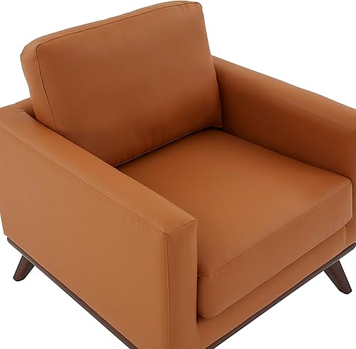 Miniatura 14 de LeisureMod Chester - Silla moderna y contemporánea con patas de madera de abedul maciza, color gris Gris,Malla beige,Cognac Tan,gris topo,Negro