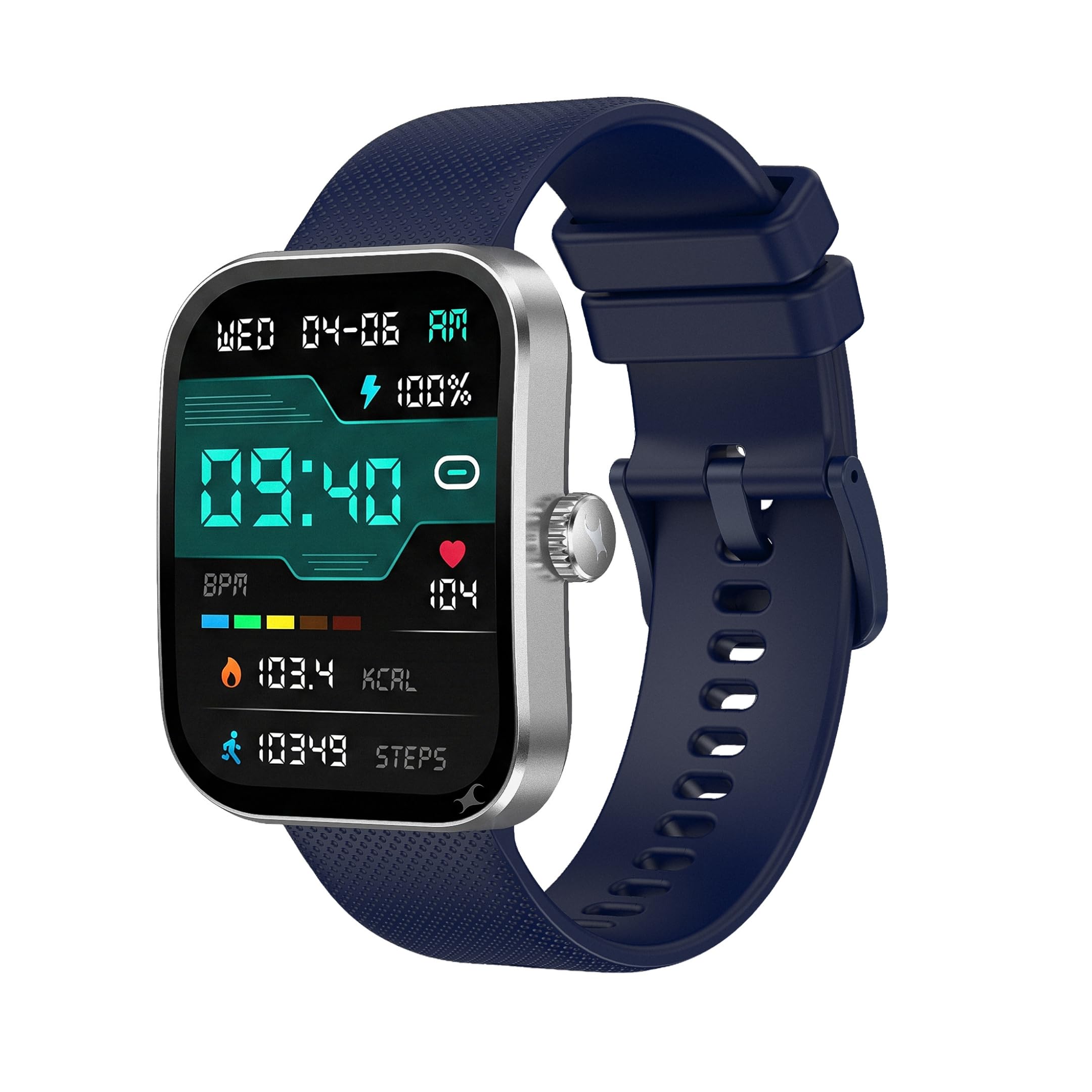 Fastrack Revoltt FS3 Smartwatch with 2.01” TFT Display,Push Button Interactions, HRM, SpO2, Sleep, Multiple Menu Style, Rotary Crown, IP68, BT Calling, 24/7 Health Suite, Alarm, Stopwatch - Dark Blue-picture-23
