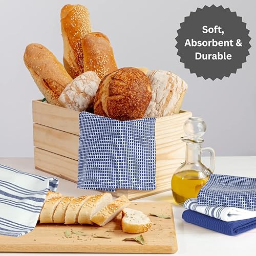 Miniatura 4 de Urbana Cotton Juego de 6 toallas de cocina surtidas suaves absorbentes de secado rápido toallas de cocina paños de cocina paños de cocina paños de