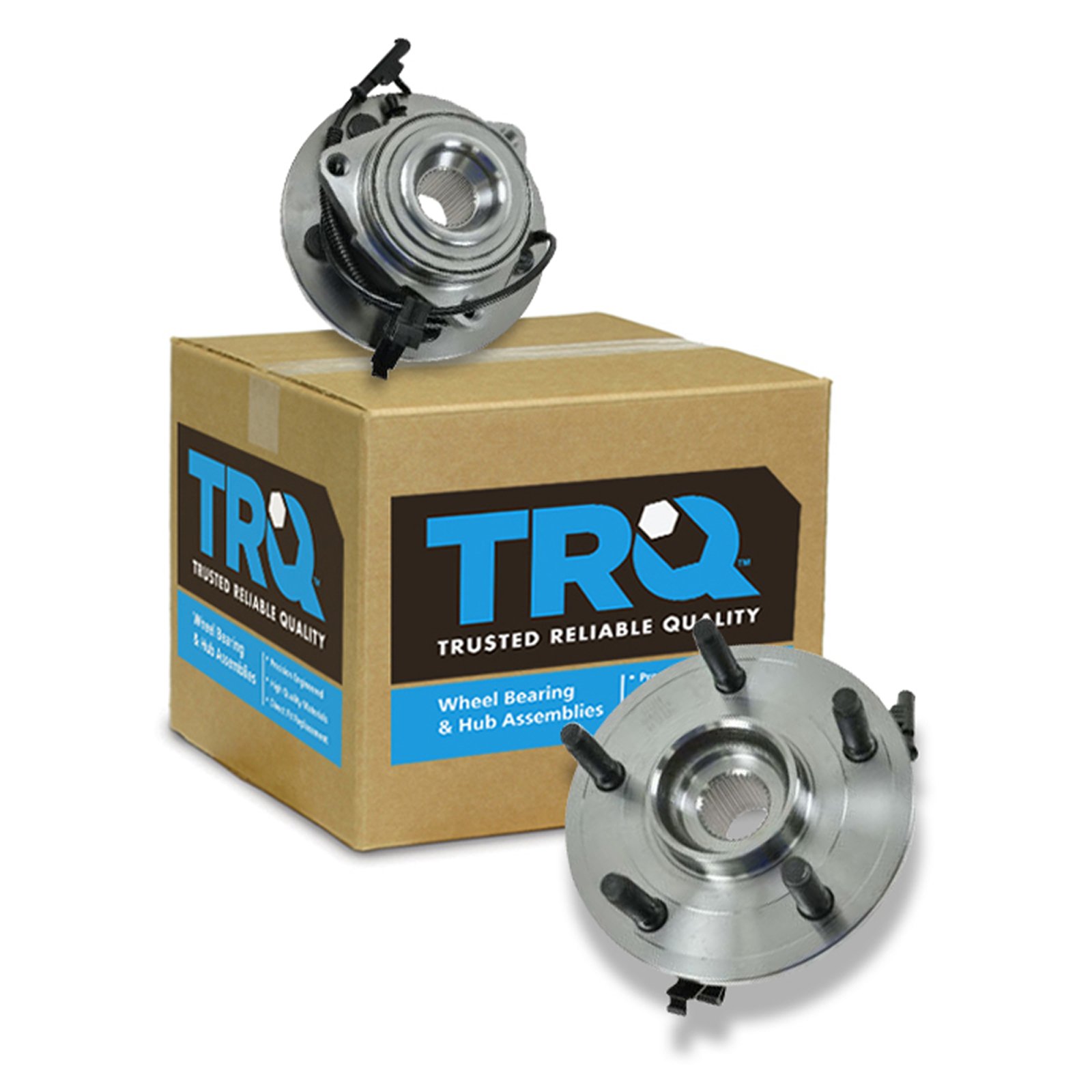 TRQ Front Wheel Bearing & Hub Assembly Kit For 2005-2010 Dodge Dakota, 2006-2008 Mitsubishi Raider - View #4