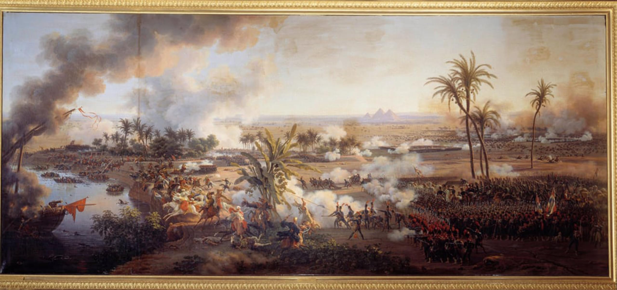 POSTERIIk Vintage Art Print Images Pictures Print the Battle of the Pyramids July by Louis Lejeune Modern Colour Posters for Office Home Decor 60x90cm