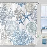 Rideau de douche côtière, Ferme Teal Daisy Fleurs florales et Papillon sur campagne Rideau de Douche en bois pour salle de bain, bleu turquoise 72X72IN