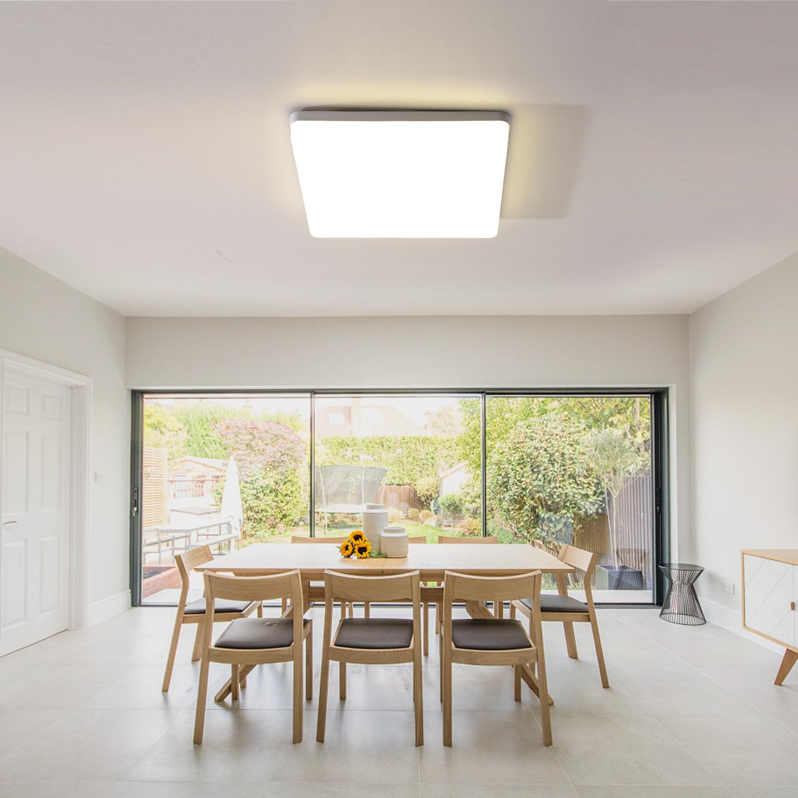 Plafoniera LED Soffitto 48W 30x30cm - Luce Bianca 4000K, 4800LM | Per Cucina, Bagno, Camera - Foto 13