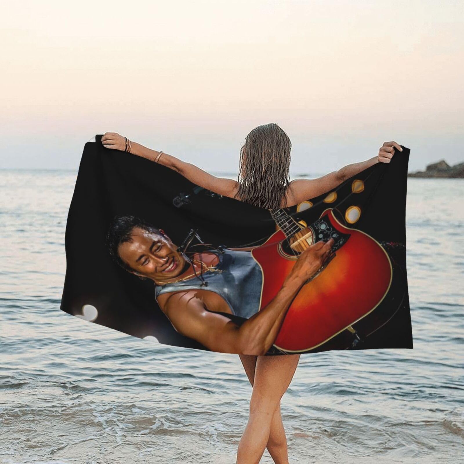 Amazon｜写真 吸水速乾 バスタオル 長渕剛 (3) 洗顔タオル ホテル仕様