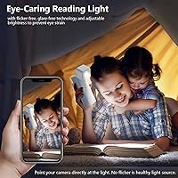 Vista 6 de Luz nocturna recargable con batería de 4000 mAh, lámpara de noche con sensor de movimiento regulable, lámpara de lectura LED para cuidado