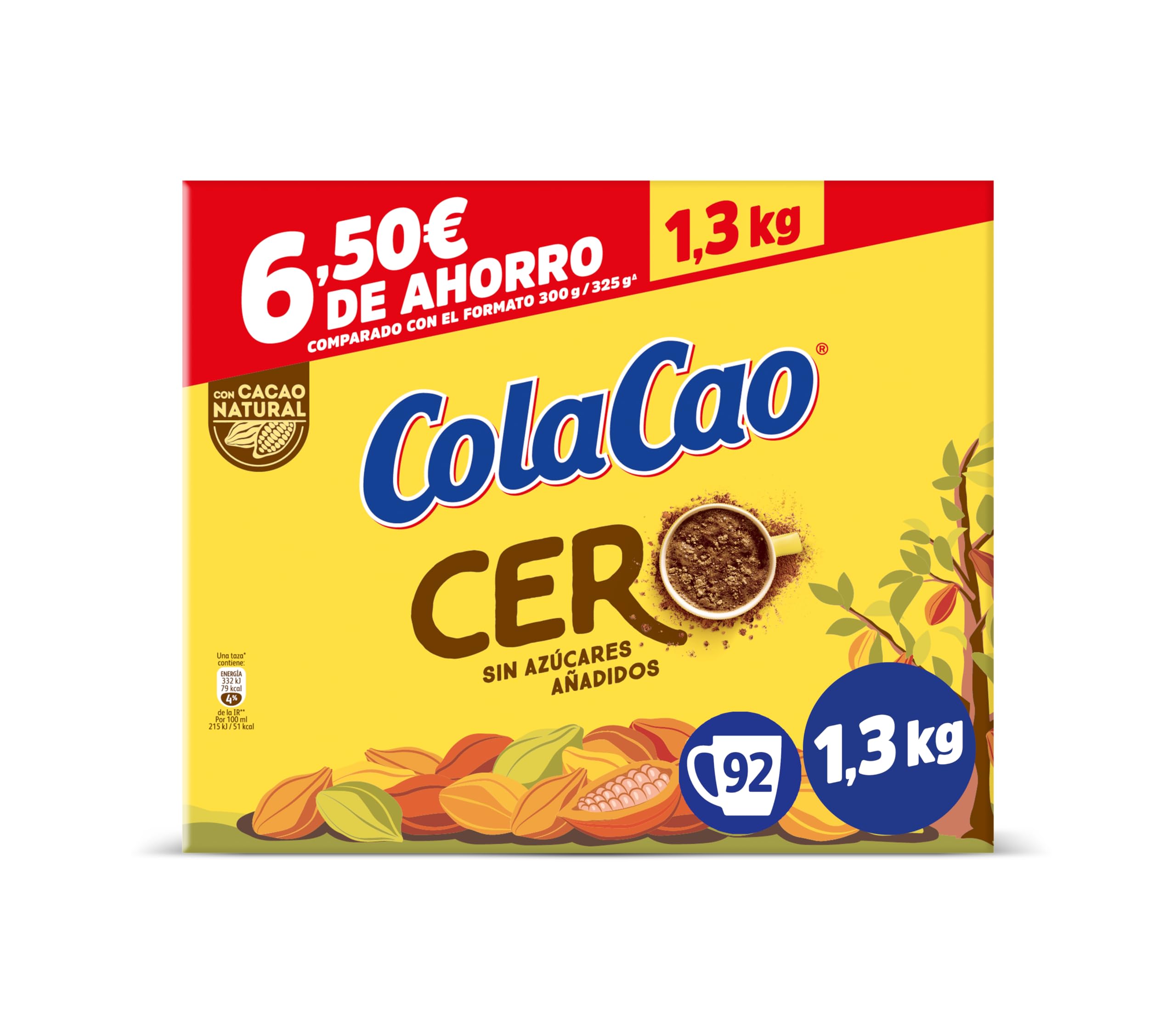 ColaCao Cero 1,3kg sin Azúcares
