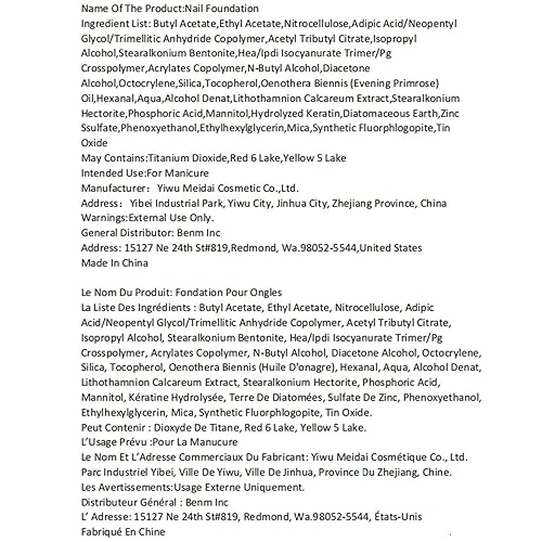 Miniatura 9 de modelones Fortalecedor de uñas, esmalte de uñas blanco lechoso natural, base corrector de uñas de secado al aire, esmalte de crecimiento de uñas