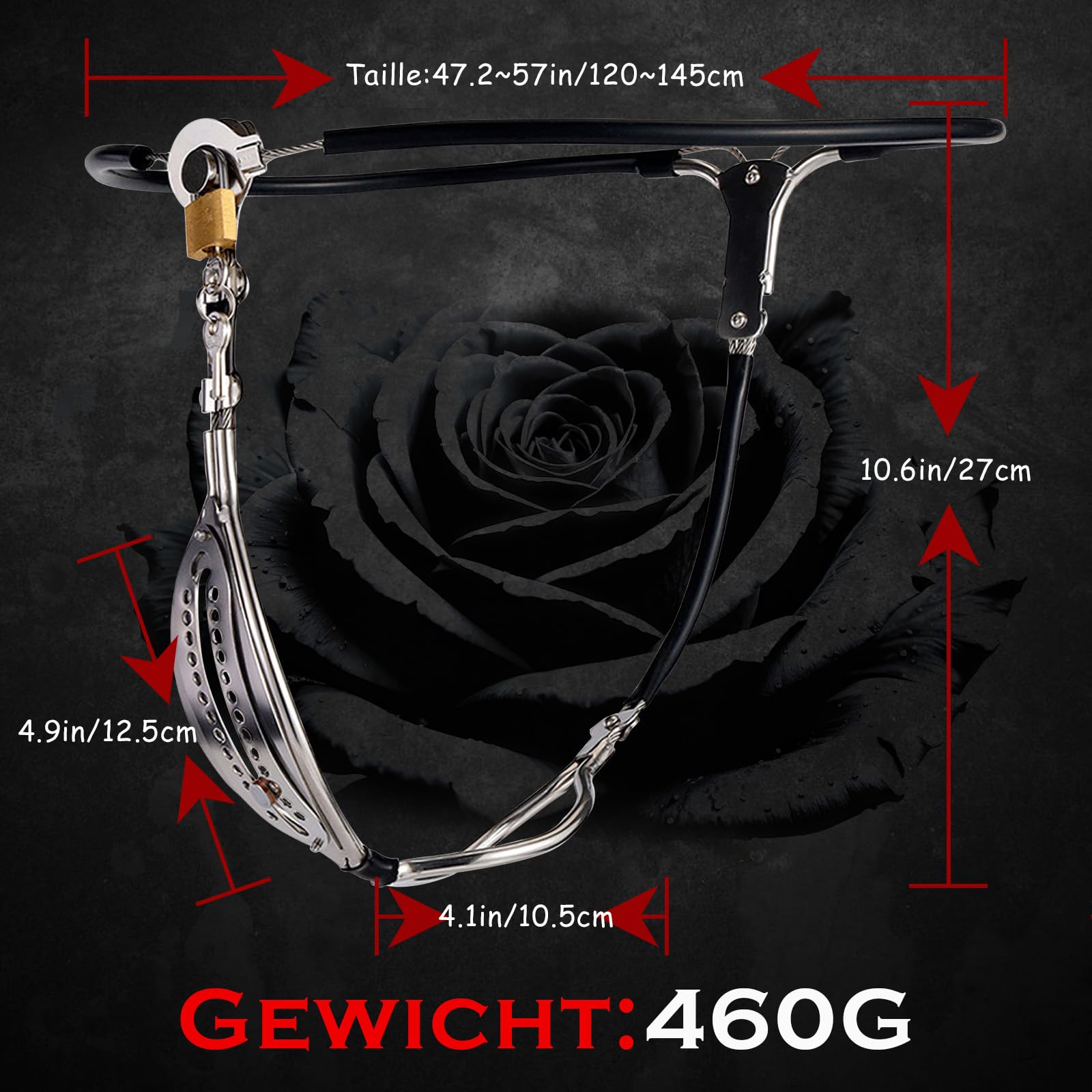 Cintura di castità per donne Cintura di castità femminile in acciaio inossidabile estremo Dispositivo di gabbia di castità per donne Bondage Fetish BDSM Giocattoli sessuali