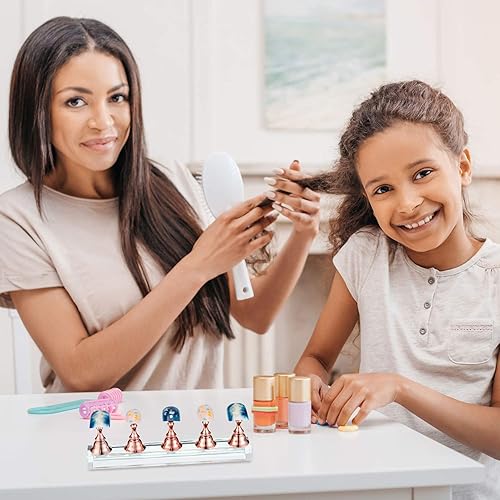 Miniatura 44 de Blulu 2 juegos de soporte de uñas para uñas acrílicas a presión, práctica de exhibición, soporte magnético para pintar uñas para uñas postizas