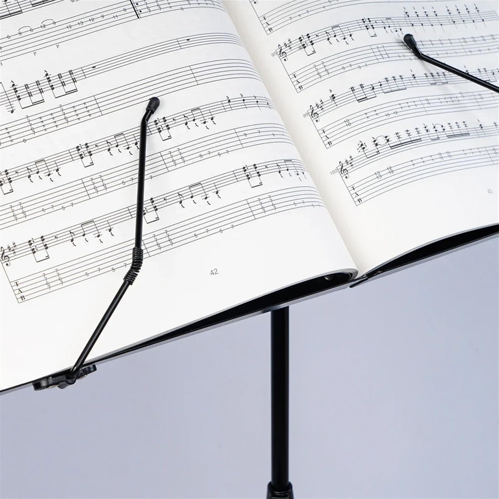 Leggio per Spartiti Leggio Pieghevole for spartiti Musicali, Portatile, in Lega di Alluminio, con treppiede, Altezza Regolabile, con Borsa for Il Trasporto