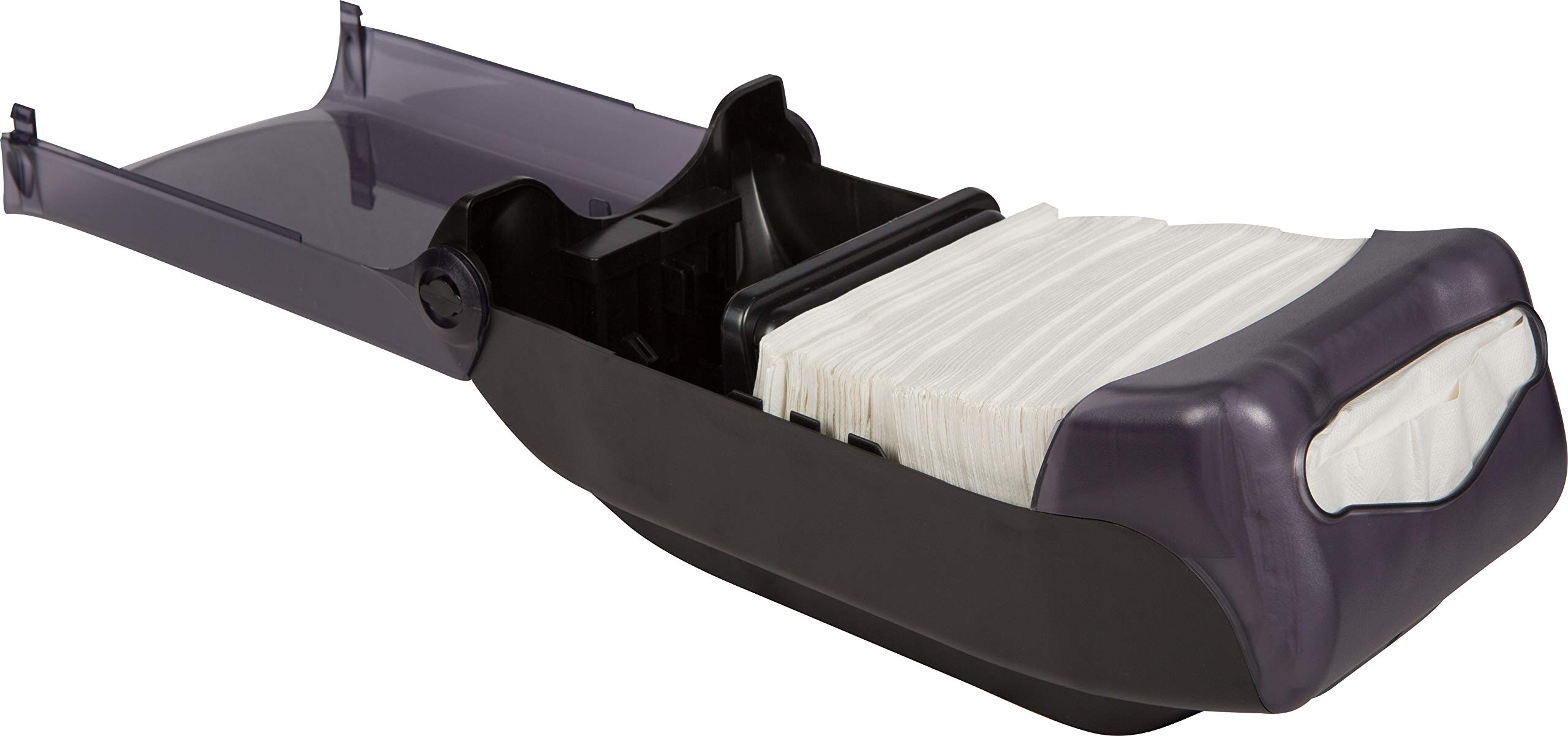 San Jamar h5000tbk Venue encimera servilleta dispensador, colector, cara, 450 de control + capacidad, 149 mm H x 203 mm W x 400 mm D, color negro perla