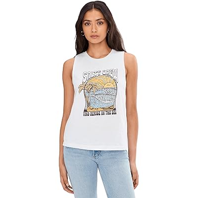 Salty Crew Keyhole Muscle Tank white