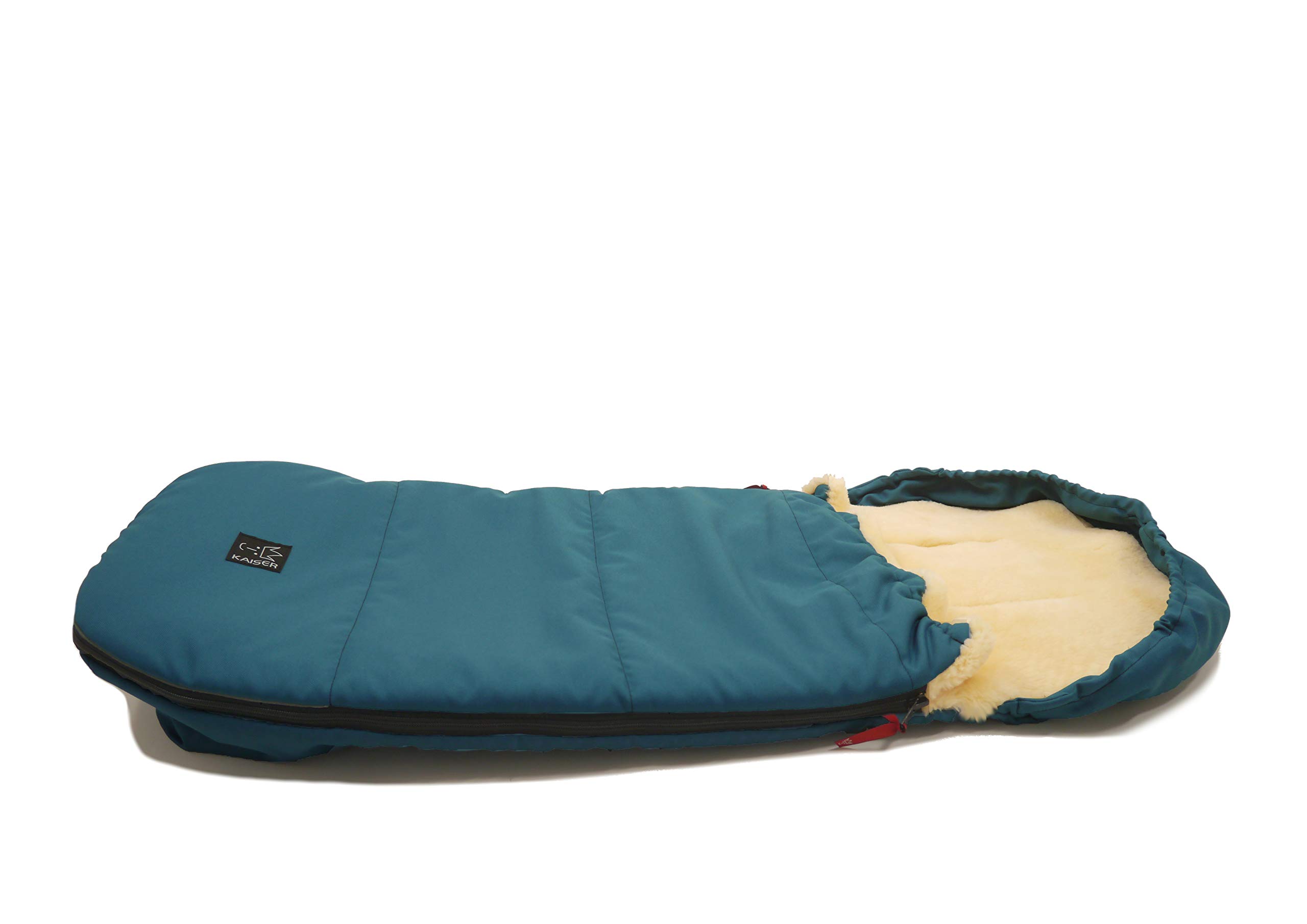 Kaiser 6720556 Lenny - Saco para los pies (piel de cordero), color azul