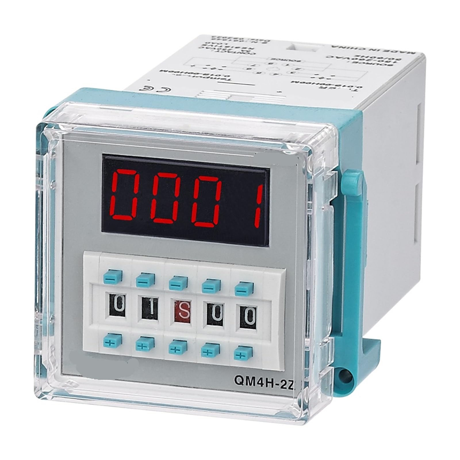 Relè temporizzato digitale QM4H DH48S con presa 1 pz(QM4H-1Z,110VAC)
